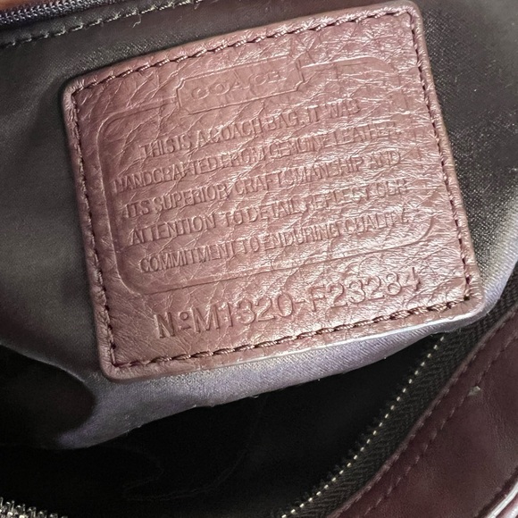 Coach Mahogany Leather Shoulder Bag - Picture 9 of 10